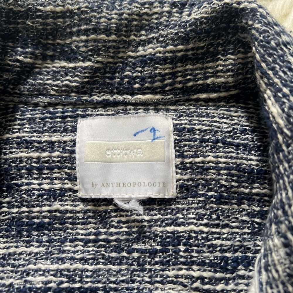 Anthropologie Ett Twa woven trucker jacket - Picture 9 of 10